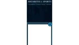 What Arthritisandsports.com website looked like in 2016 (7 years ago)