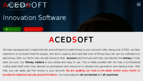 What Acedsoft.com website looked like in 2016 (7 years ago)
