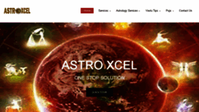 What Astroxcel.com website looked like in 2016 (7 years ago)