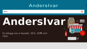 What Andersivar.se website looked like in 2016 (7 years ago)