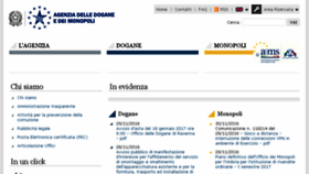 What Agenziadoganemonopoli.gov.it website looked like in 2016 (7 years ago)
