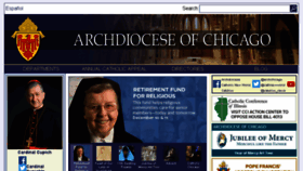 What Archdioceseofchicago.org website looked like in 2016 (7 years ago)