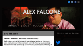 What Alexfalconecomedy.com website looked like in 2016 (7 years ago)