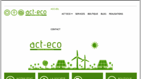 What Act-eco.fr website looked like in 2016 (7 years ago)