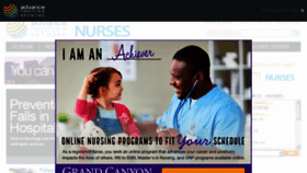 What Advancefornurses.com website looked like in 2016 (7 years ago)
