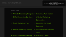 What Affiliate-marketing101.com website looked like in 2016 (7 years ago)