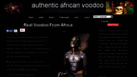 What Africavoodoo.com website looked like in 2016 (7 years ago)