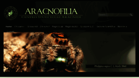 What Aracnofilia.org website looked like in 2016 (7 years ago)