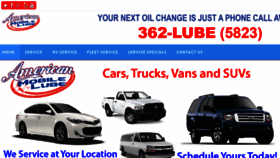 What Americanmobilelube.com website looked like in 2016 (7 years ago)