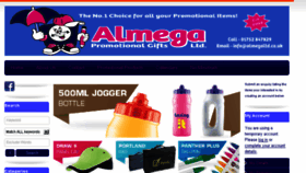 What Almegapromotionalgifts.co.uk website looked like in 2016 (7 years ago)