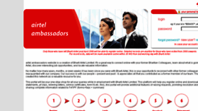 What Airtelambassadors.in website looked like in 2016 (7 years ago)