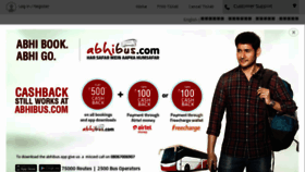 What Abhibus.com website looked like in 2016 (7 years ago)
