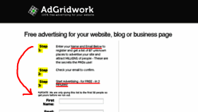 What Adgridwork.com website looked like in 2016 (7 years ago)