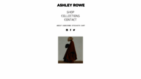 What Ashleyrowe.com website looked like in 2016 (7 years ago)