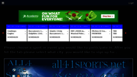 What All41sports.net website looked like in 2016 (7 years ago)