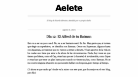 What Aelete.cl website looked like in 2016 (7 years ago)