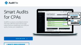 What Auditfile.com website looked like in 2016 (7 years ago)