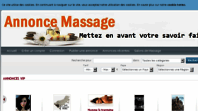 What Annonce-massage.com website looked like in 2016 (7 years ago)