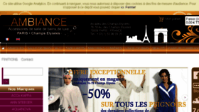 What Ambiance-champs-elysees.com website looked like in 2016 (7 years ago)