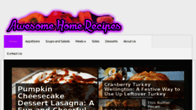 What Awesomehomerecipes.com website looked like in 2016 (7 years ago)