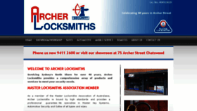 What Archerlocksmiths.com.au website looked like in 2016 (7 years ago)
