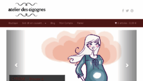 What Atelierdescigognes.fr website looked like in 2016 (7 years ago)