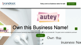 What Autey.com website looked like in 2016 (7 years ago)