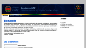 What Academia.utp.edu.co website looked like in 2016 (7 years ago)
