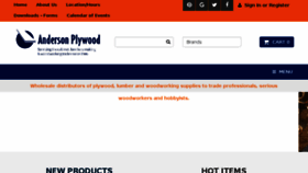 What Andersonplywood.com website looked like in 2016 (7 years ago)