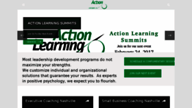 What Action-learning.com website looked like in 2016 (7 years ago)