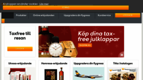 What Airshoppen.se website looked like in 2016 (7 years ago)
