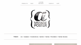 What Avintageposter.com website looked like in 2016 (7 years ago)