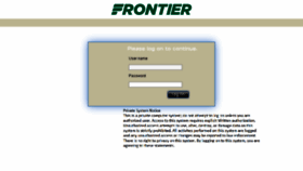What Access.myfrontier.org website looked like in 2016 (7 years ago)