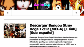 What Animesp.net website looked like in 2016 (7 years ago)