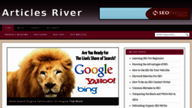 What Articlesriver.com website looked like in 2016 (7 years ago)