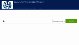 What Aaomssuppliermarketplace.com website looked like in 2016 (7 years ago)