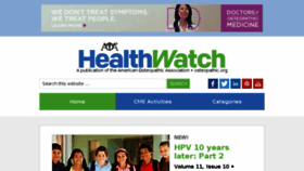 What Aoa-healthwatch.org website looked like in 2016 (7 years ago)