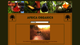 What Africaorganics.org website looked like in 2016 (7 years ago)