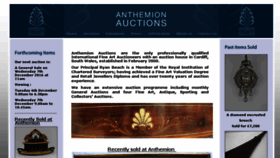 What Anthemionauctions.com website looked like in 2016 (7 years ago)