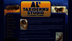 What Alstaxidermystudio.com website looked like in 2016 (7 years ago)