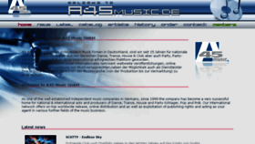 What A45music.de website looked like in 2016 (7 years ago)
