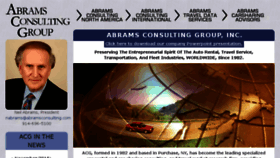 What Abramsconsulting.com website looked like in 2016 (7 years ago)