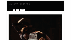 What Alisonblickle.net website looked like in 2016 (7 years ago)