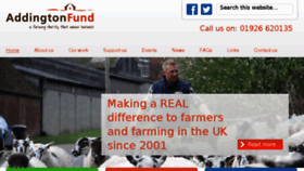 What Addingtonfund.org.uk website looked like in 2016 (7 years ago)