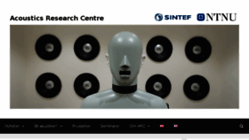 What Acousticsresearchcentre.no website looked like in 2016 (7 years ago)