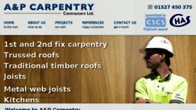 What Ap-carpentry.co.uk website looked like in 2016 (7 years ago)
