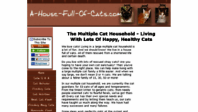 What A-house-full-of-cats.com website looked like in 2016 (7 years ago)
