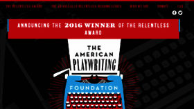 What Americanplaywritingfoundation.org website looked like in 2016 (7 years ago)