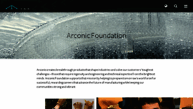 What Arconicfoundation.com website looked like in 2016 (7 years ago)