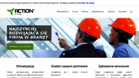 What Actionenergy.pl website looked like in 2016 (7 years ago)